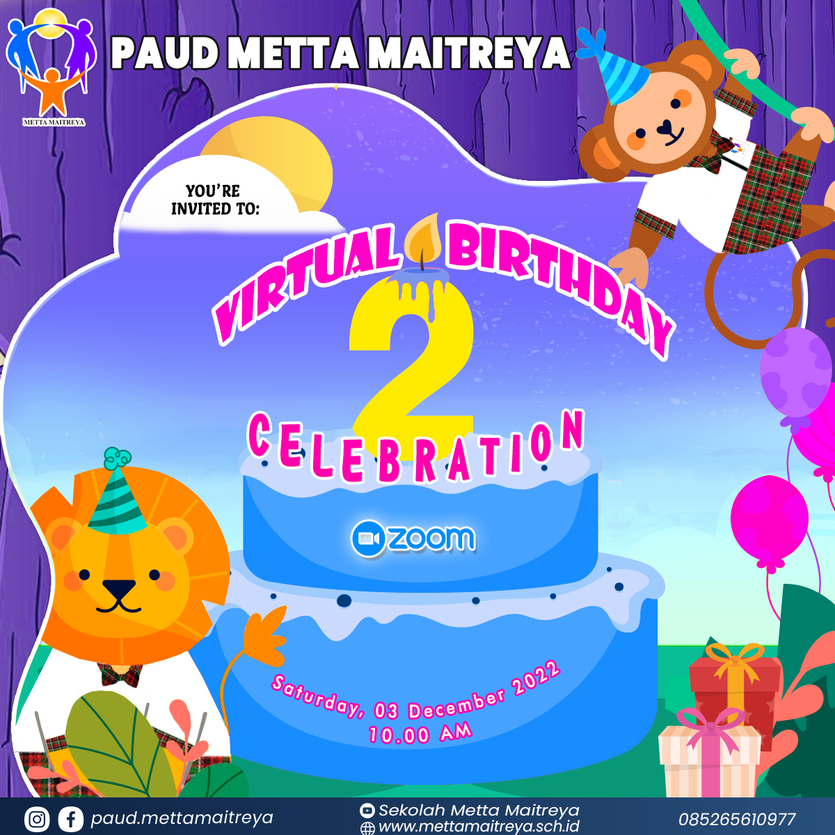 Virtual Birthday Celebration 2 (I) | PAUD METTA MAITREYA