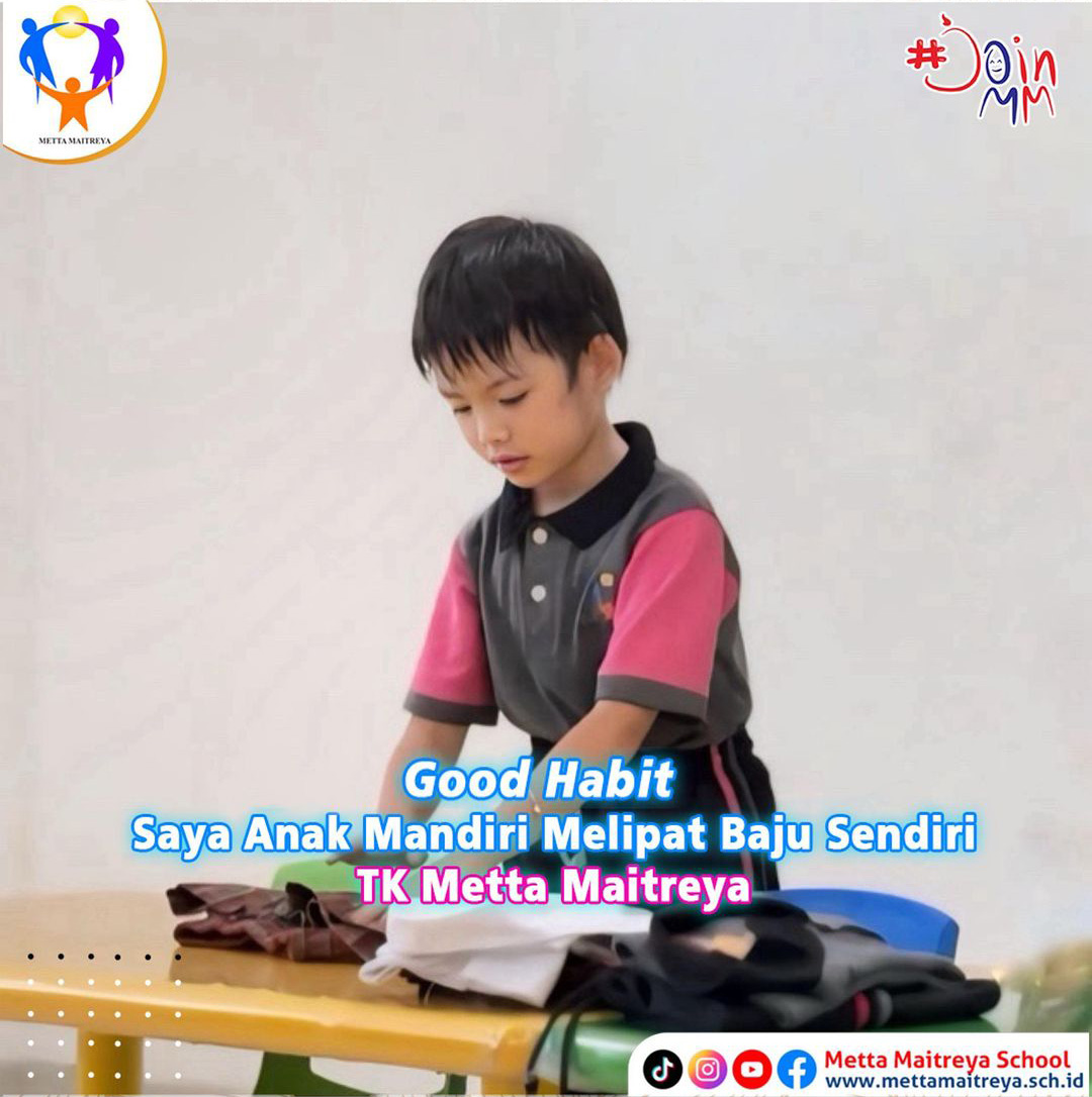 Good Habit Saya Anak Mandiri Melipat Baju Sendiri | TK METTA MAITREYA