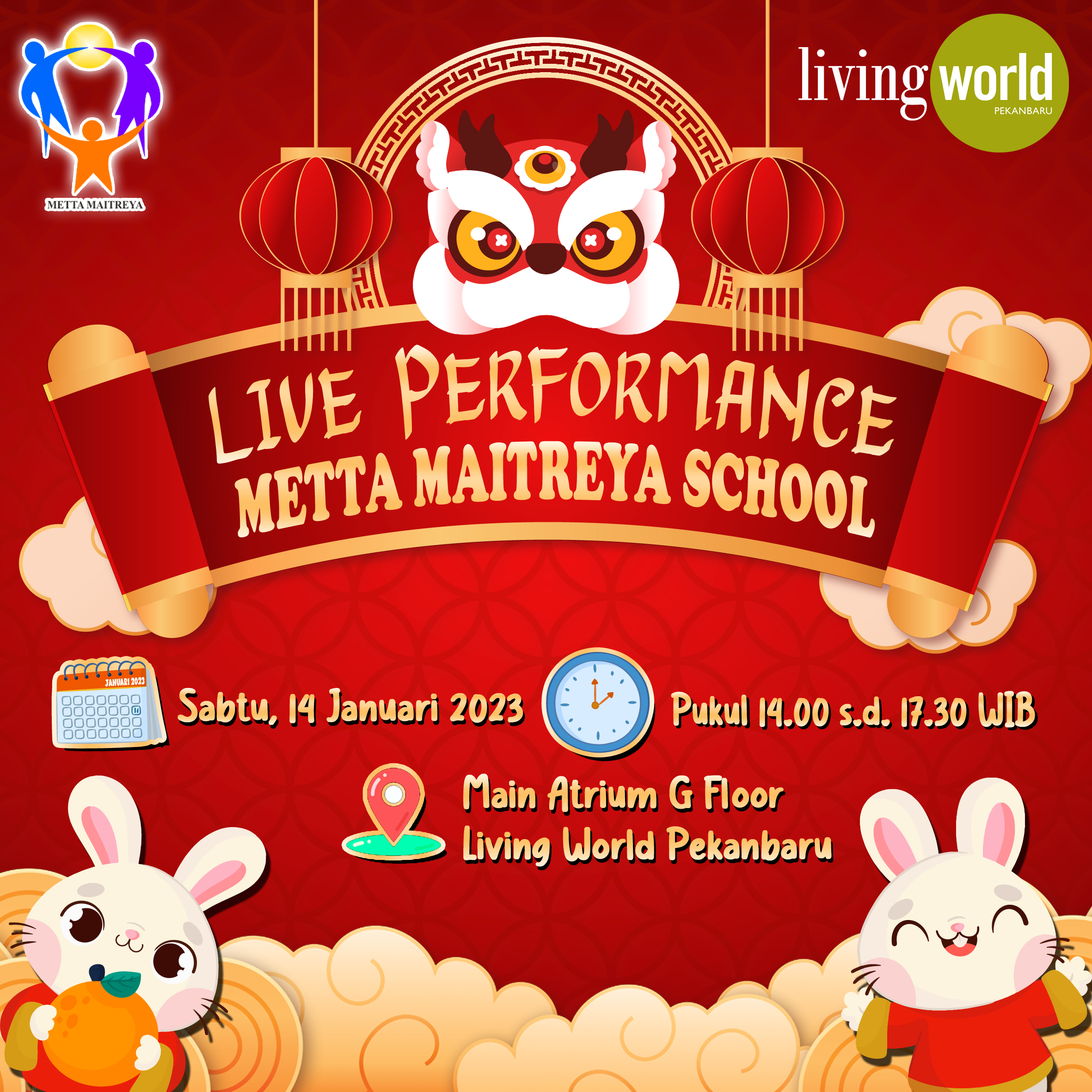Live Performance Metta Maitreya School At Living World Pekanbaru